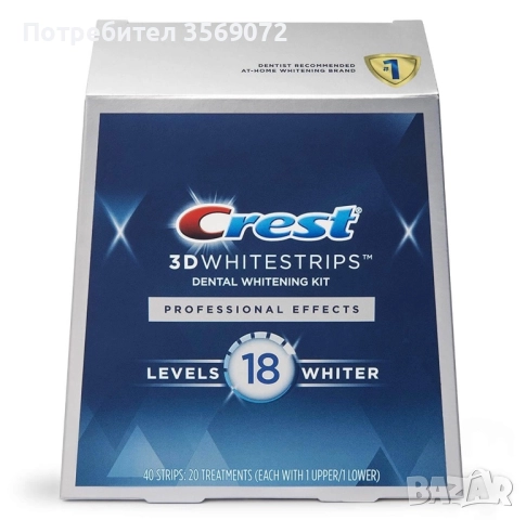Избелващи ленти Crest 3D whitestrips professional effects 
