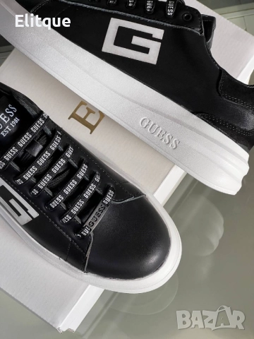 мъжки маратонки от естествена кожа guess , снимка 4 - Маратонки - 52509694
