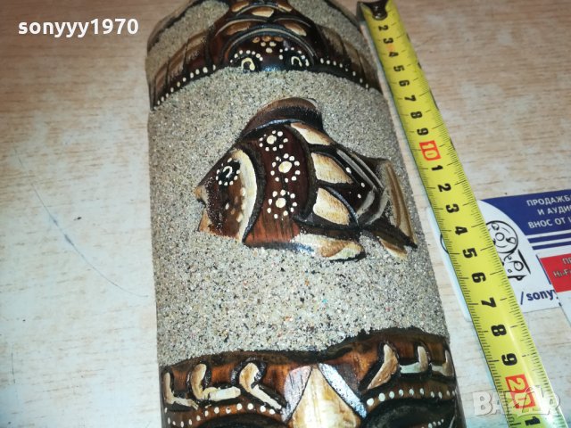 Маска за стена от дърво 30см 3012201823, снимка 2 - Колекции - 31261940