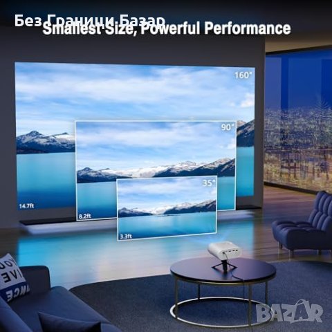 Нов Мини Проектор Full HD 1080P Портативен с Трипод за Домашно Кино, снимка 8 - Друга електроника - 44497741