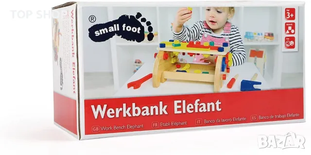 Дървен комплект инструменти и аксесоари Legler "Elephant" 