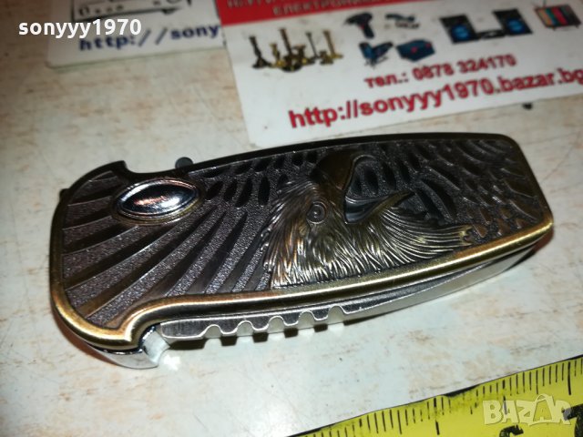 метална запалка с нож и орел 1011202028