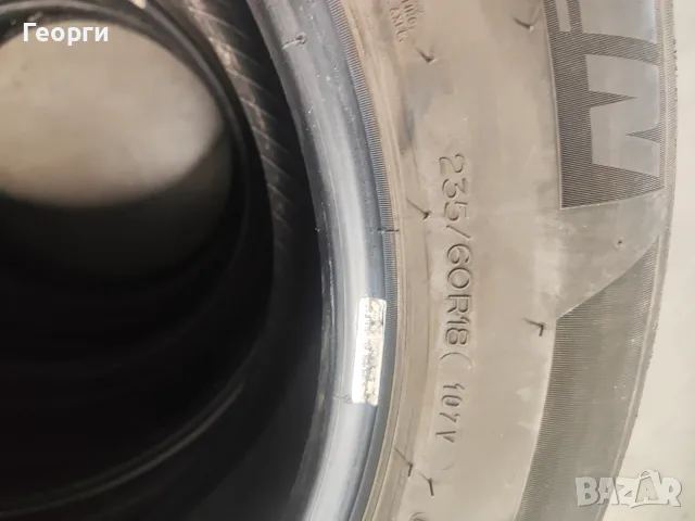 4бр.зимни гуми 235/60/18 Michelin, снимка 4 - Гуми и джанти - 55830588
