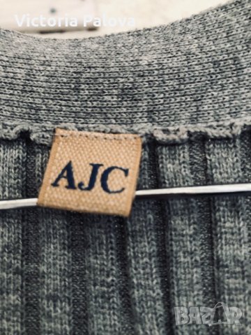  Модерна сива жилетка-потник-елек AJC,рипс, снимка 4 - Жилетки - 32194583