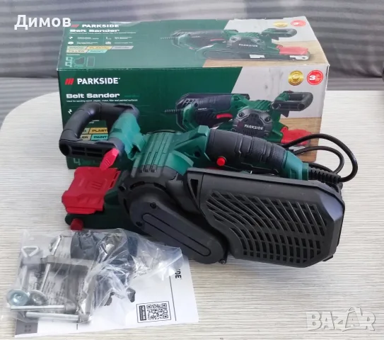 Лентов шлайф Parkside 900 вата, снимка 2 - Други инструменти - 54830840