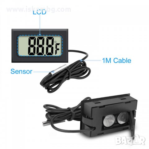 Дигитален термометър със сонда - за хладилник, фризер код 2977, снимка 4 - Друга електроника - 31359888