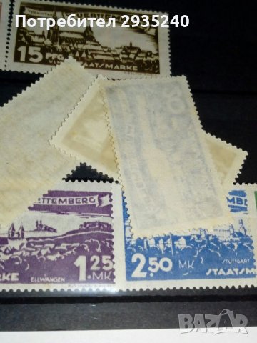 Wurttemberg- 1920 серия марки, снимка 2 - Филателия - 39213890