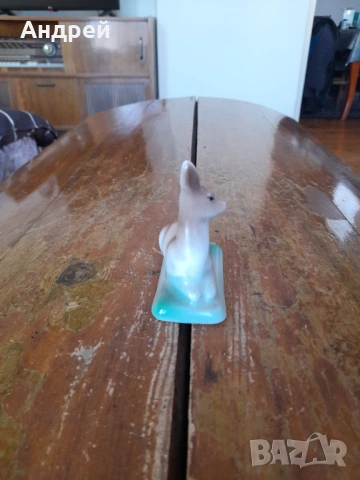 Стара порцеланова фигура,сърничка, снимка 2 - Други ценни предмети - 54357164