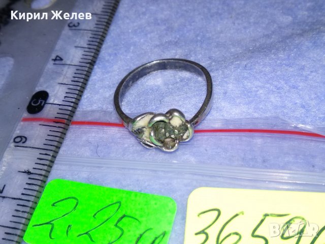 НЕЖЕН ФЛОРАЛЕН СРЕБЪРЕН ПРЪСТЕН - ЦВЕТЕ СРЕБРО 925 СТАРА МАЙСТОРСКА ИЗРАБОТКА 36596, снимка 6 - Пръстени - 39975116