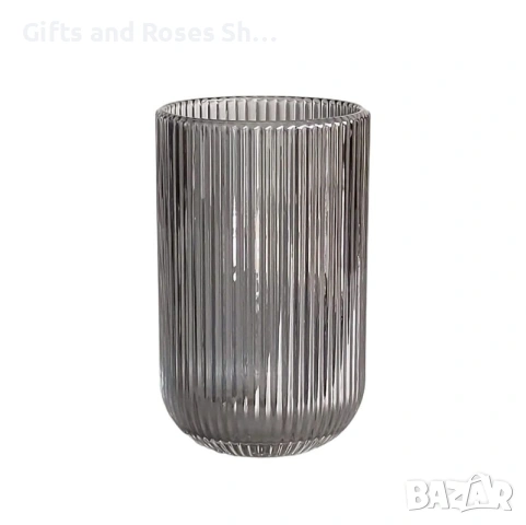 Нова серия чаши в графитен цвят и релефно стъкло, снимка 7 - Чаши - 53895998