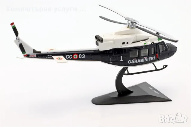 AGUSTA AB412 BELL Carabinieri - мащаб 1:72 на DeAgostini моделът е нов в блистер, снимка 2 - Колекции - 55747734
