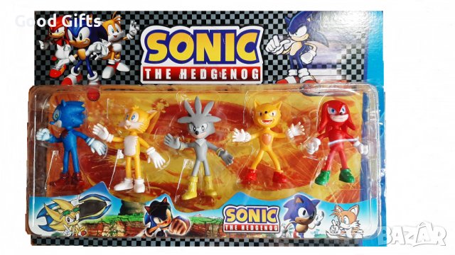 Соник таралежа Фигурки , 5в1 , Sonic 2 фигурки в Фигурки в гр. София ...