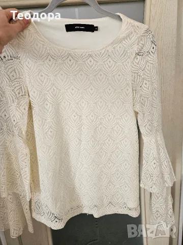 Дантелена блуза Vero Moda , снимка 2 - Блузи с дълъг ръкав и пуловери - 56344126