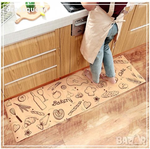 2758 Водоустойчива пътека за кухня от мемори пяна от 2 части, снимка 13 - Аксесоари за кухня - 30528636
