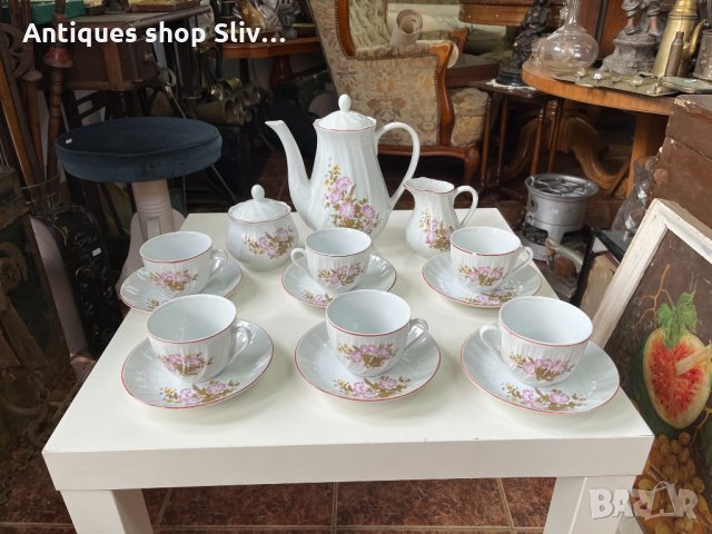 Български порцеланов сервиз за чай №1502, снимка 1 - Антикварни и старинни предмети - 35146776