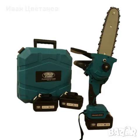 Немска акумулаторна (трион) резачка 24V 5Ah Vermark Starke 25см, снимка 2 - Други инструменти - 49171564