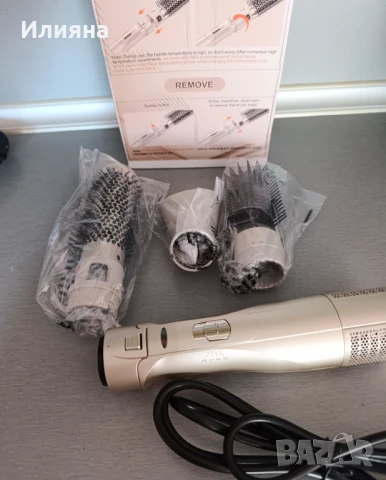  Четка с топъл въздух .