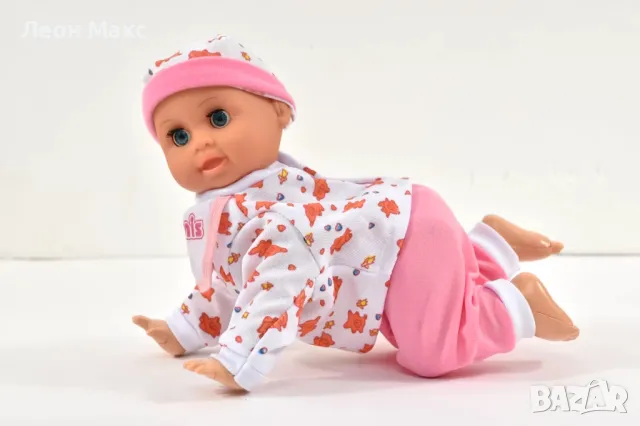 Пълзящо бебе кукла със звук , снимка 2 - Кукли - 47802167