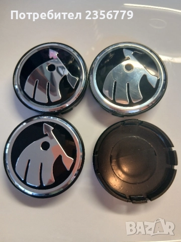 Капачки за джанти Шкода черни 55/60 , снимка 2 - Аксесоари и консумативи - 52430499