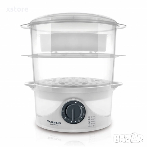 Уред за готвене на пара Taurus Salutecook 800W, 6 л, таймер 60 мин, снимка 2 - Други - 52697539