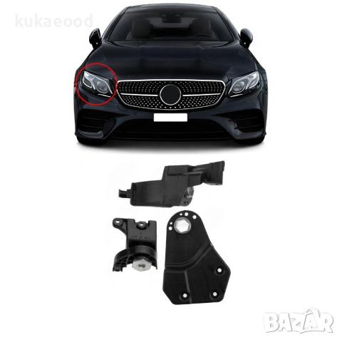 Комплект щипки за захващане на фар Mercedes E-Class W213 Pre-Face, снимка 3 - Части - 54191742