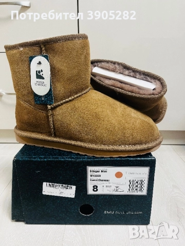 Велурени боти EMU AUSTRALIA  Stinger mini, снимка 2 - Дамски боти - 52976367
