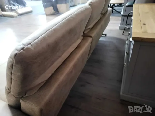 Бежов ъглов диван от плат "Bolsano", снимка 11 - Дивани и мека мебел - 48306511