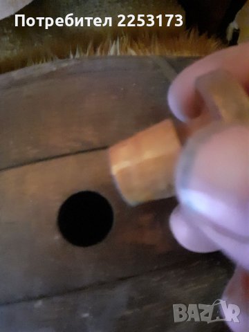 Старо БГ буре на въртяща се стойка, снимка 4 - Декорация за дома - 38115198