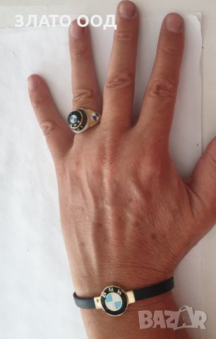 Златни - 14К гривни гривни със кожа и силикон, снимка 10 - Гривни - 8214934