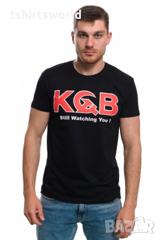 Нова мъжка тениска с трансферен печат KGB, Комитетът за държавна сигурност, снимка 5 - Тениски - 29038848