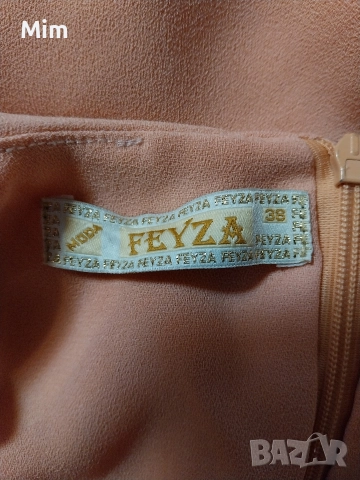 FEYZA S Дълга свободна рокля с дълъг ръкав с пайети , снимка 5 - Рокли - 52580341