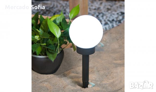 Слънчев фенер Globos, Черен , снимка 2 - Соларни лампи - 31910274