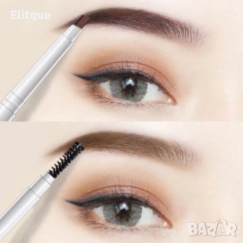 Водоустойчив молив за вежди с четчица за ресане от другата страна HZS273