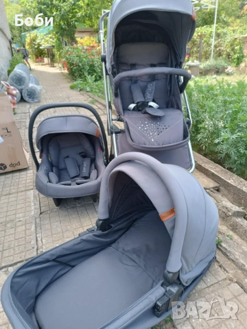 Бебешка количка Chipolino Piruet 3 в 1 , снимка 7 - Детски колички - 53102060