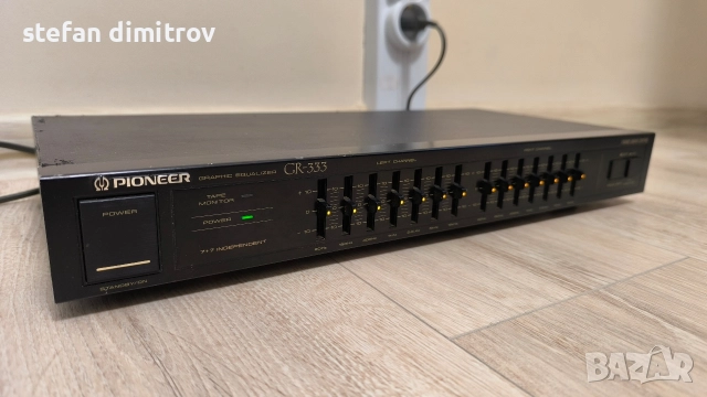 PIONEER GR 333 Стерео графичен еквалайзер 7 ленти Винтидж 1989, снимка 5 - Еквалайзери - 52927585
