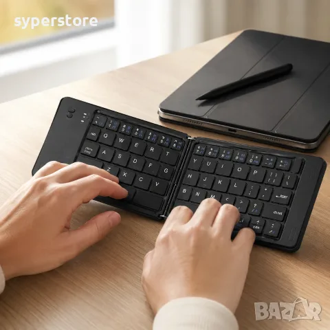 Клавиатура сгъваема безжична, Digital One SP01486 AOAS A-1007, Bluetooth 5.0, ножичен механизъм