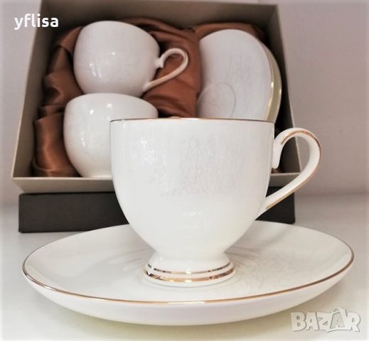 Костен порцелан чаши, комплекти и сервизи за кафе и чай, снимка 10 - Чаши - 30289181