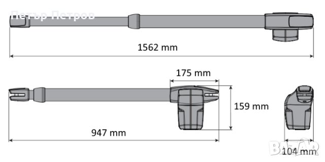 Автоматика Motorline LINCE 600/400 за отваряеми врати, снимка 10 - Електродвигатели - 37508836