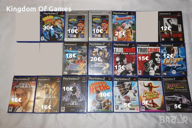 Игри за PS2 Barnyard/Max Payne/Time Crisis 2 3/Tomb Raider/True Crime NYC/IHRA DRAG 
