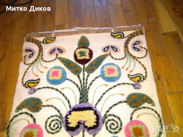 Пано за стена винтидж 44х92см с ресните Wall tapestry fibre handing woven, снимка 6 - Пана - 51084034
