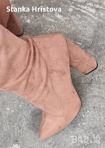 Дамски Велурени ботуши Charlotte Russe., снимка 4 - Дамски ботуши - 50822683