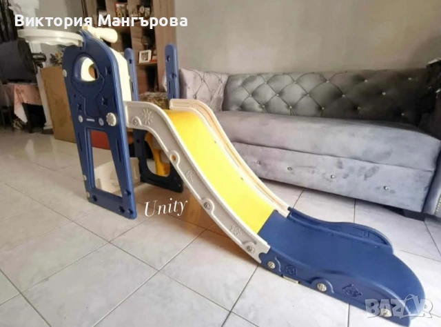 Детска пързалка за дома и градината - здрава конструкция, UV защита и бърз монтаж, снимка 4 - Играчки за стая - 54315603