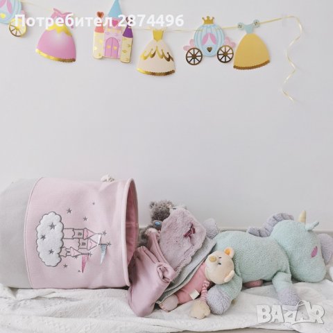 3235 Голям детски кош за играчки и текстил за момичета, снимка 5 - Други - 36735406