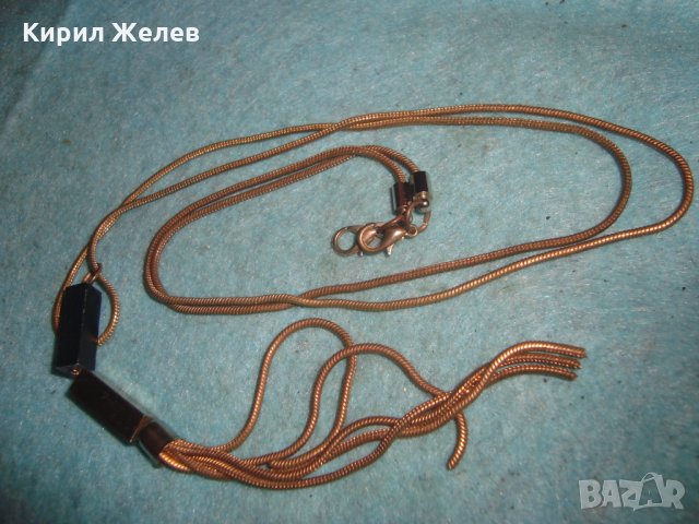 КРАСИВО СТИЛНО НЕЖНО ВЕЧЕРНО АРТ МОДНО КОЛИЕ 3044гр, снимка 5 - Колиета, медальони, синджири - 35262130