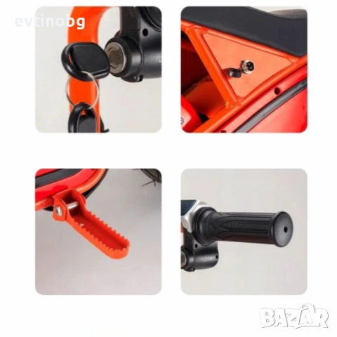 Детски електрически мотоциклет WOLONG, 350W, 36V, Bluetooth високоговорител, снимка 2 - Електрически играчки - 53912381