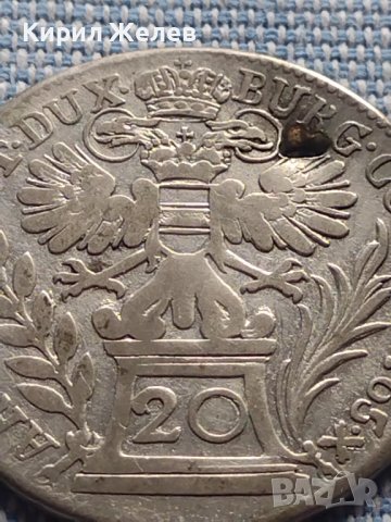 Сребърна монета 20 кройцера 1765г. Мария Терезия Виена Свещена Римска империя 13641, снимка 9 - Нумизматика и бонистика - 42871851