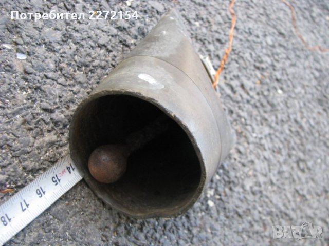 Бронзова хлопка чан звънец, снимка 6 - Антикварни и старинни предмети - 29433656
