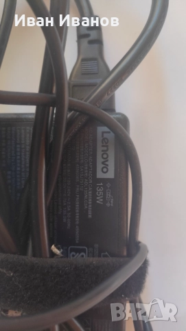 Зарядно lenovo 135W 20v /6.7A с правоъгълна букса., снимка 3 - Части за лаптопи - 51598717