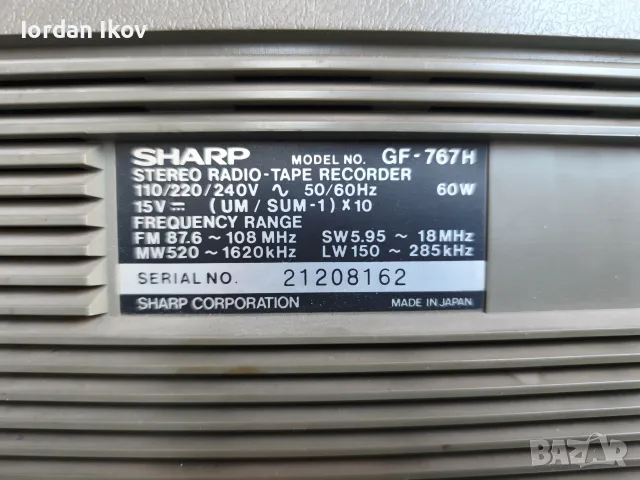 Sharp GF-767 .., снимка 7 - Радиокасетофони, транзистори - 56519151