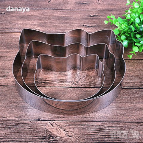 3365 Комплект форми за торта Hello Kitty, 3 броя, снимка 6 - Форми - 39938491